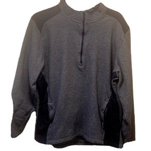 Under Armour Size XL Gray & Dark Blue Infrared Coldgear pullover 1/2 zip Jacket